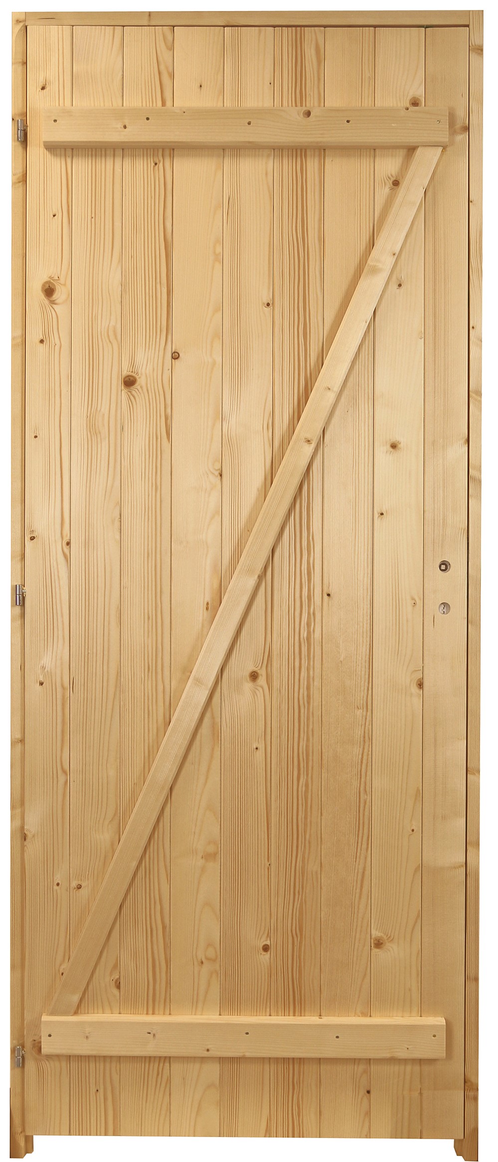 PORTE de SERVICE en SAPIN PEFC EP  27MM 200X8